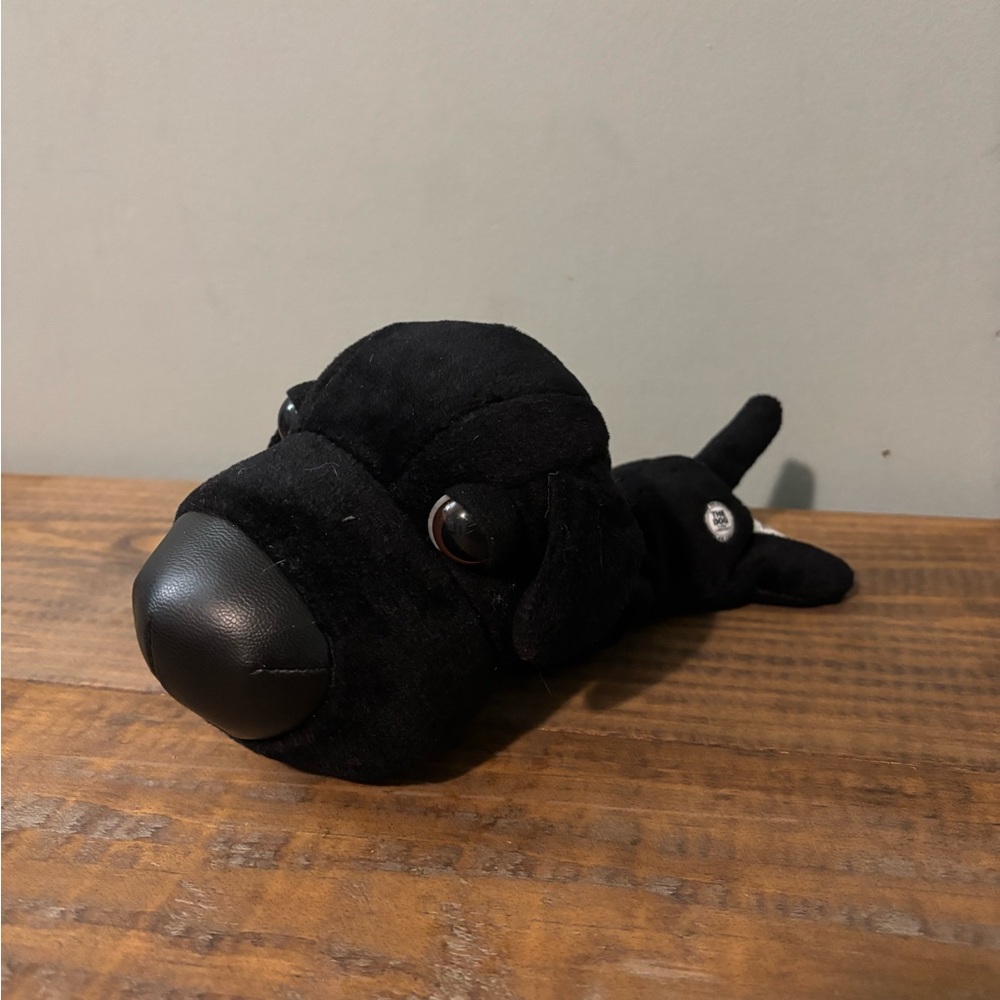 Plush Black Dog Toy